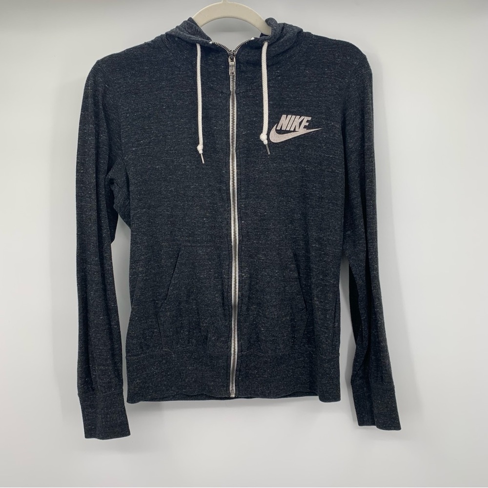 Nike Grey Zippered Sweatshirt SIze S